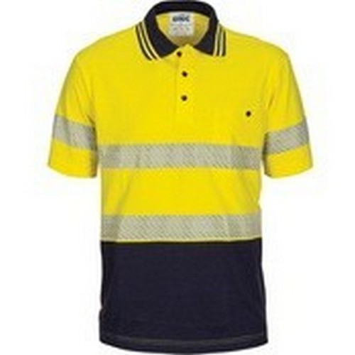 Segmented Tape Short Sleeve Cotton Polo - made by DNC
