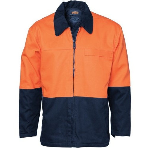 Cotton Drill Hi Vis Jacket - made by DNC