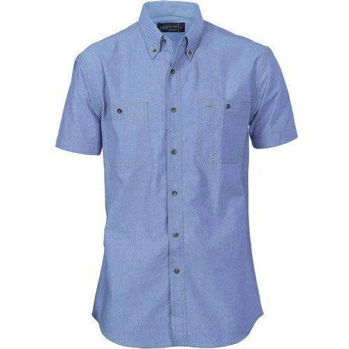 Short Sleeve Chambray Shirt - made by DNC