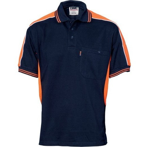 Poly Cotton Panel Polo Shirt - made by DNC