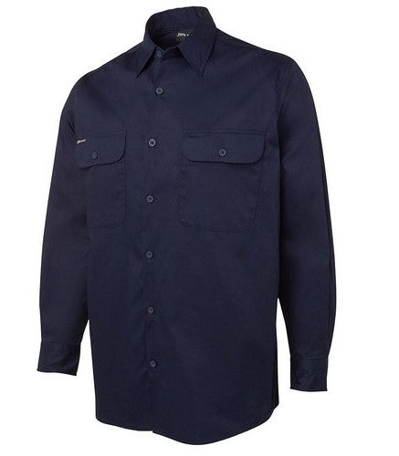 Long Sleeve 150g Drill Work Shirt - made by JBs Wear
