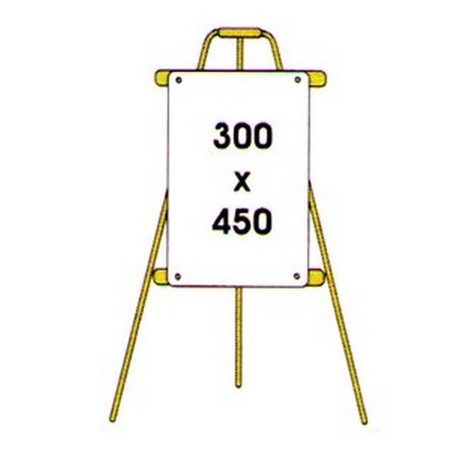 Metal 880x510x65mm A Frame Tripod For Signs 300x450mm - made by Signage