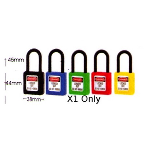 Black Non Conductive Lockout Padlock - made by B-PROTECTED