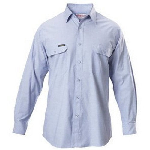 Chambray Long Sleeve Shirt - made by Hard Yakka