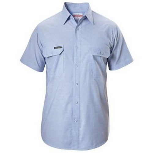 Chambray Short Sleeve Shirt - made by Hard Yakka