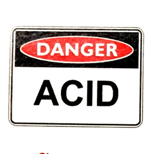Metal 300x4Danger Acid Sign - made by Signage