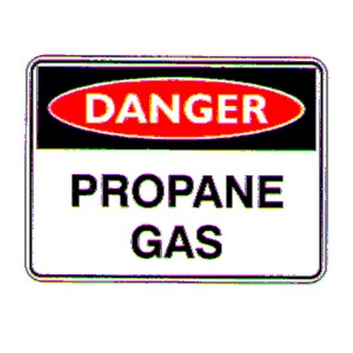 Metal 450x600mm Danger Propane Gas Sign - made by Signage