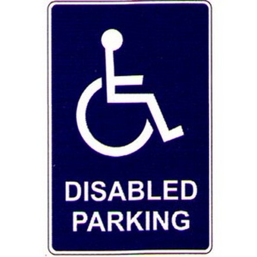 Metal 300x4Disabled Parking With Symbol Sign - made by Signage