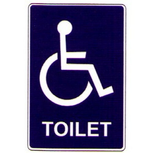 Metal 300x4Disabled Toilet Sign - made by Signage