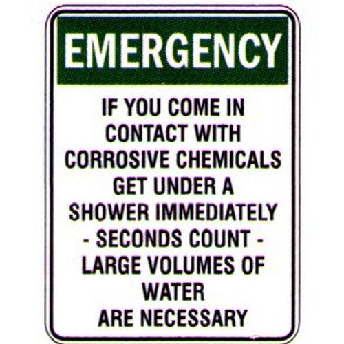 Metal 300x450mm Emergency If You Come Etc Sign - made by Signage