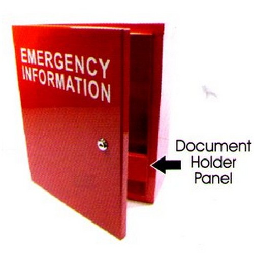 390x310x150 Emergency Information Cabinet - made by Signage