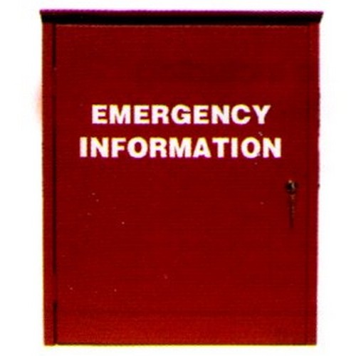 500x600x1Emergency Information Cabinet - made by Signage