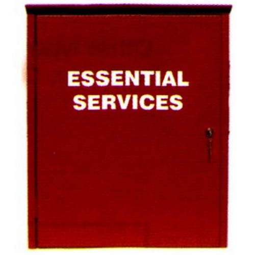 425x350x100 Essential Services Cabinet - made by Signage