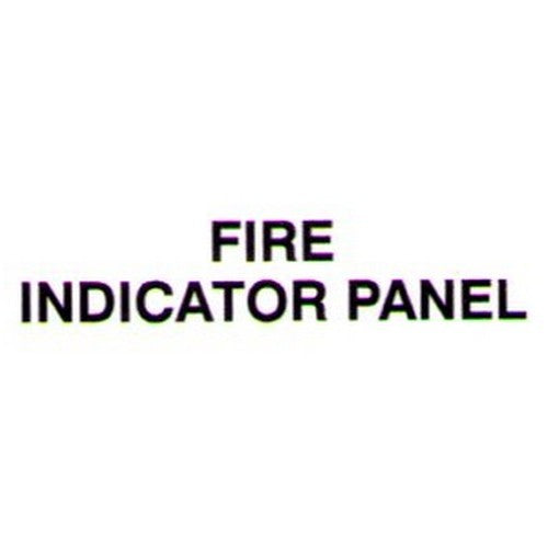 25mm Black Vinyl FIRE INDICATOR PANEL Door Label - made by Signage