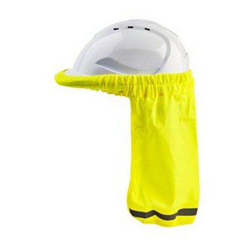 Attachable Neck Shade for Hard Hats - Fluro Yellow - made by PRO Choice