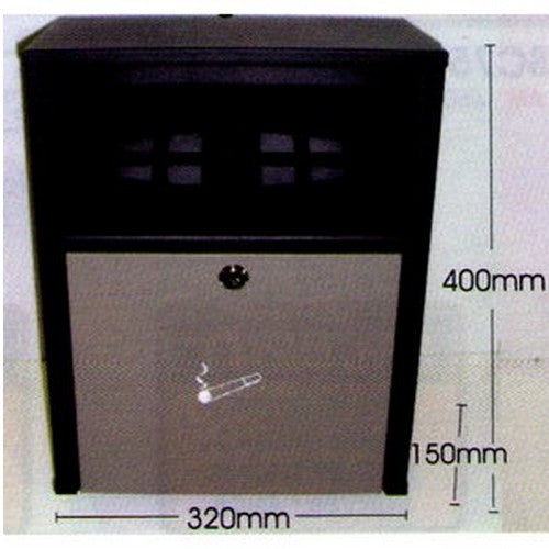 400x320x150mm Large Wall Mount Cigarette Bin - made by Signage