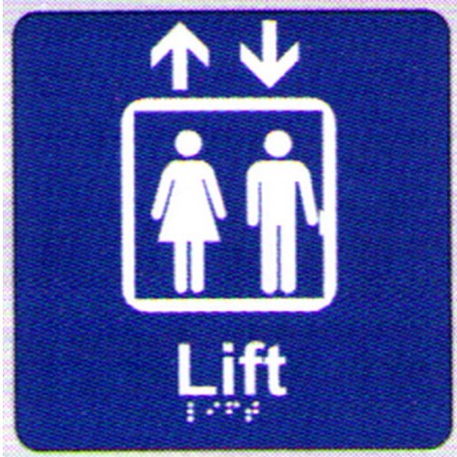 PVC Lift Braille Sign - made by Signage