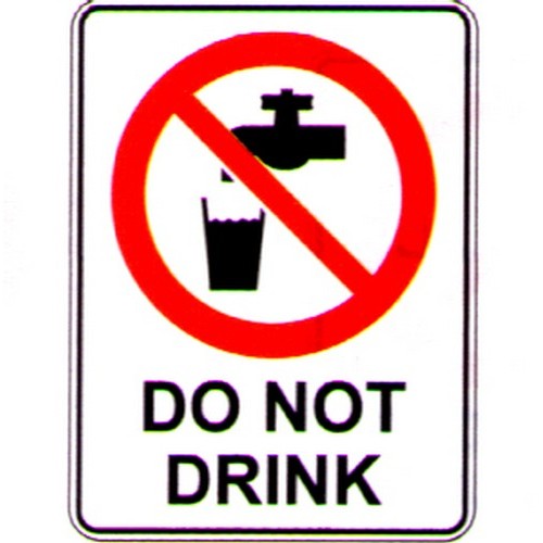 Metal 300x2Do Not Drink Sign - made by Signage