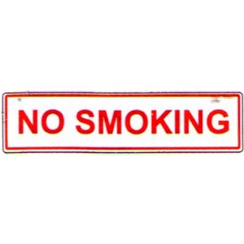 Self Stick 50x200mm No Smoking Label - made by Signage