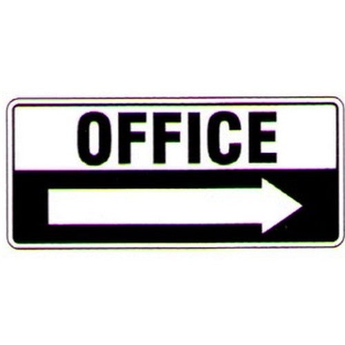 Poly Office With Right Arrow Sign - made by Signage
