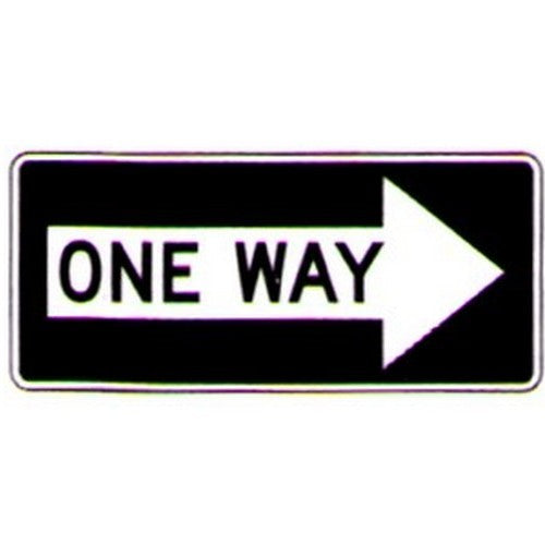 Metal 200x4One Way In Right Arrow Sign - made by Signage
