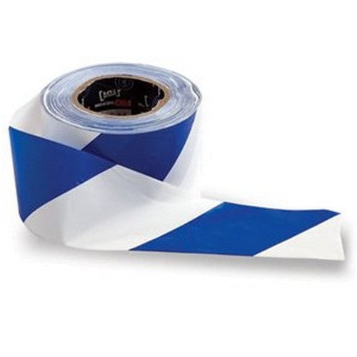 Blue White Hazard Tape - 100M - made by PRO Choice