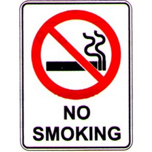Class 1 Reflective Metal 600x4No Smoking Sign - made by Signage