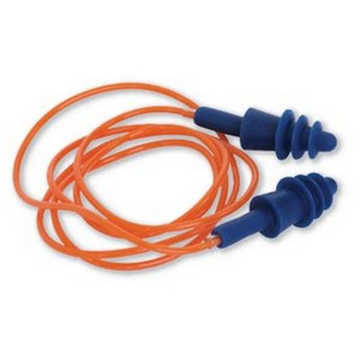 Silicon Earplugs Corded - 1 Pair - made by PRO Choice