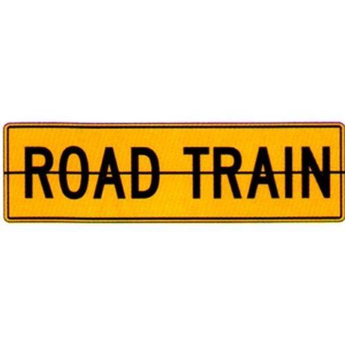 Hinged Road Train Sign - made by Signage