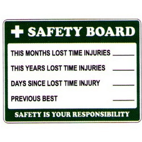 Metal 450x600mm Safety Board Sign - made by Signage