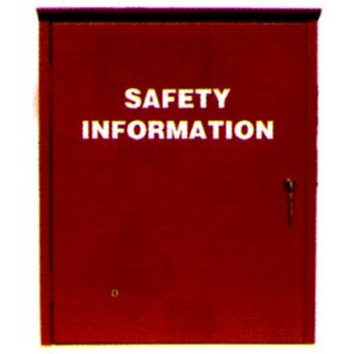 425x350x100 Safety Information Cabinet - made by Signage