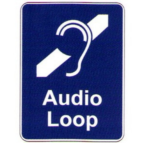 150x225mm Self Stick Audio Loop Label - made by Signage