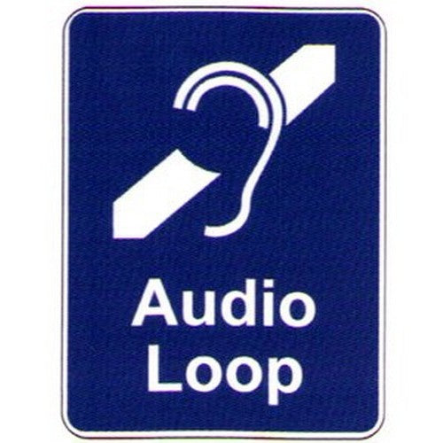 150x2Self Stick Audio Loop Label - made by Signage
