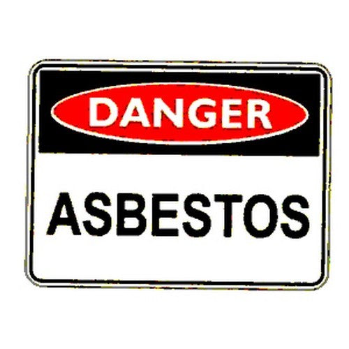 150x2Self Stick Danger Asbestos Label - made by Signage