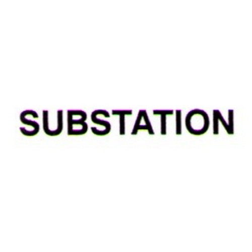 Black Vinyl SUBSTATION Door Label - made by Signage