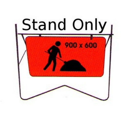 Metal 1030x1060x40mm Swing Stand For Signs 900x600mm - made by Signage