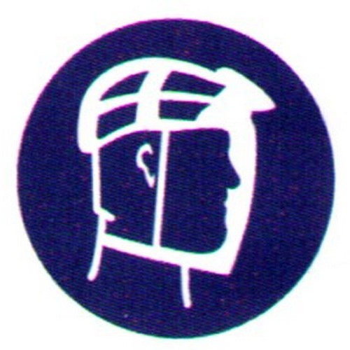 Pack of 5 Self Stick Picto Face Sheild Labels - made by Signage