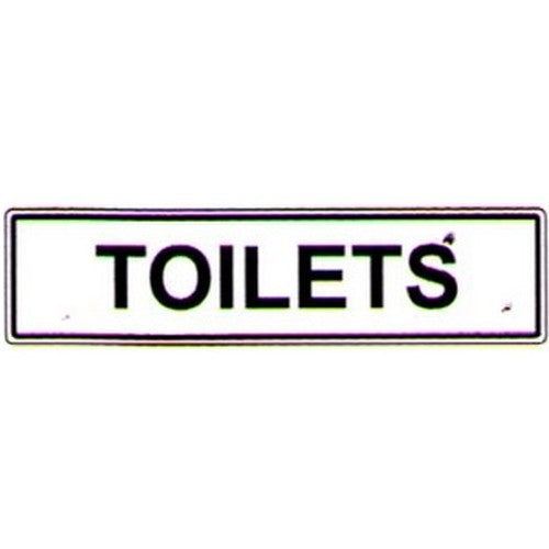 Metal 200x4Toilets Sign - made by Signage