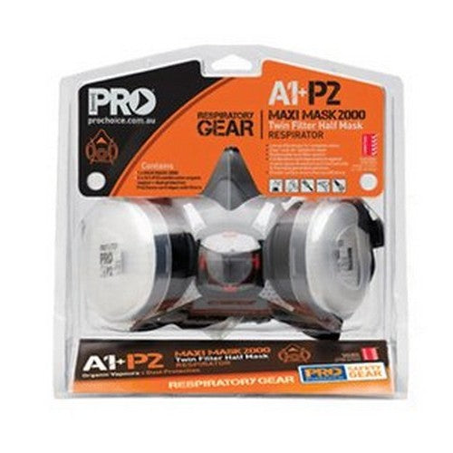 Tradies Kit A1P2 - Assembled Half Mask - made by PRO Choice