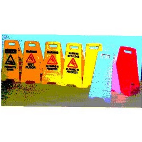 600mm Plastic Wet Floor Yellow A Frame - made by Signage
