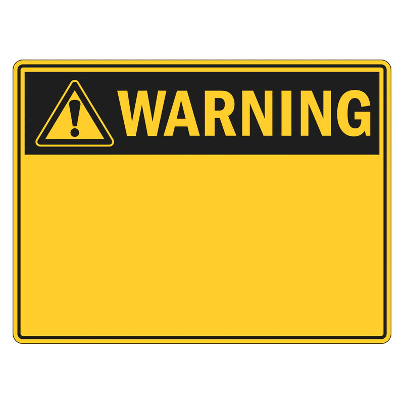 Trading Warning Sign Warning Signs - B-PROTECTED Trade & Retail Suppliers