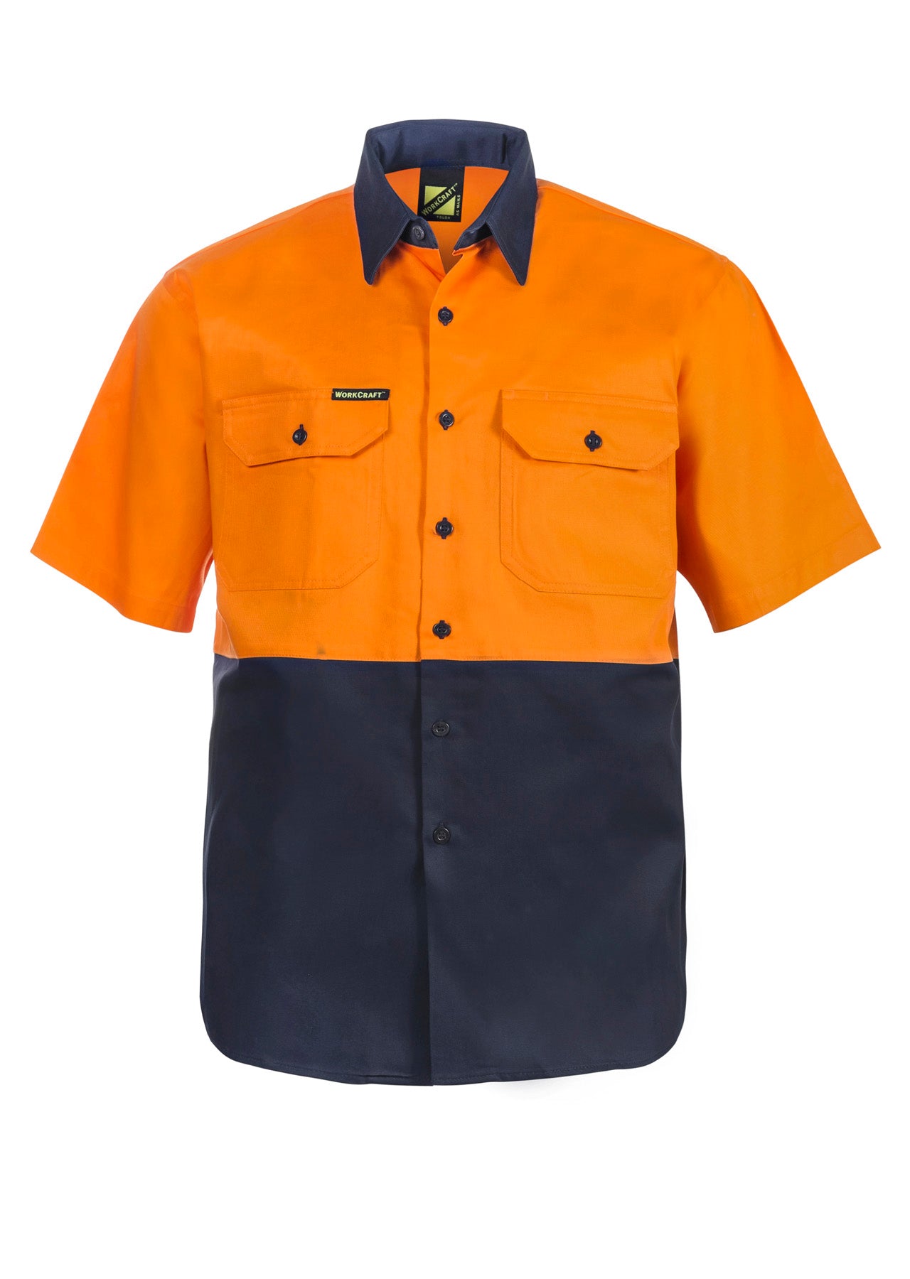 Two Tone Short Sleeve Shirt - made by Workcraft