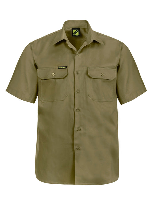 Short Sleeve Cotton Shirt - made by Workcraft