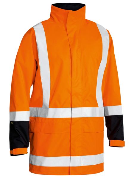 Taped Hi Vis Rain Shell Jacket - made by Bisley