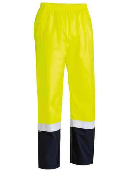 Taped Hi Vis Rain Shell Pants - made by Bisley