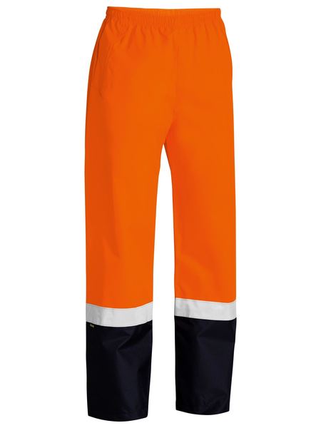 Taped Hi Vis Rain Shell Pants - made by Bisley