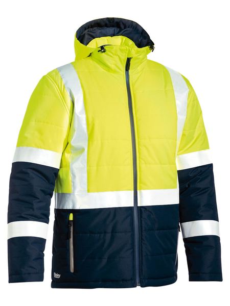 Taped Hi Vis Puffer Jacket - made by Bisley