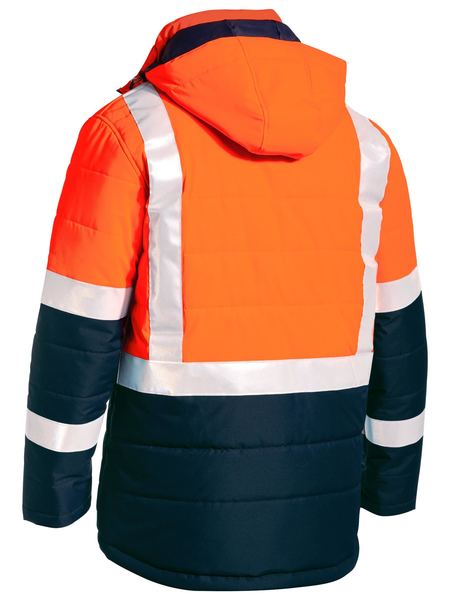 Taped Hi Vis Puffer Jacket - made by Bisley