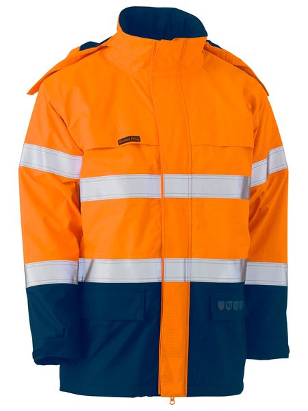 Taped Hi Vis Fr Wet Weather Shell Jacket - made by Bisley