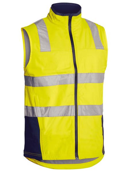 Taped Hi Vis Soft Shell Vest - made by Bisley